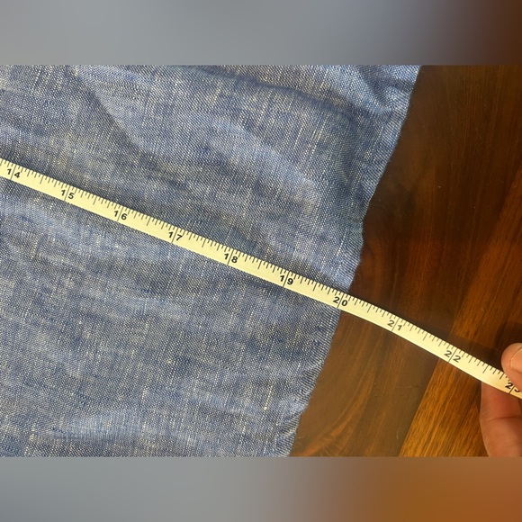 Cynthia Rowley 100% LINEN Chambray Dress Sleeveless Fit And Flare Women’s Sz M - Picture 7 of 7